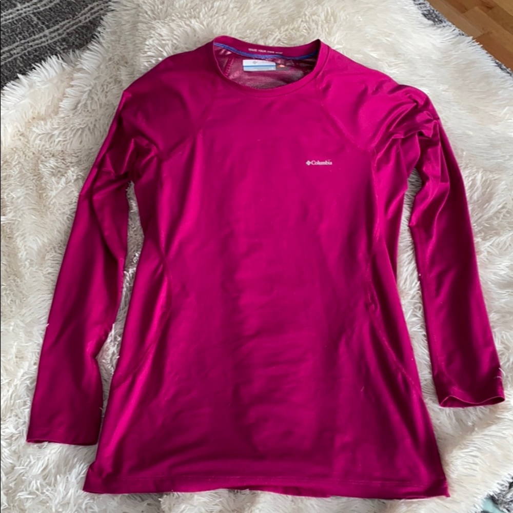 Columbia Omni-Heat Long Sleeved Shirt Pink L